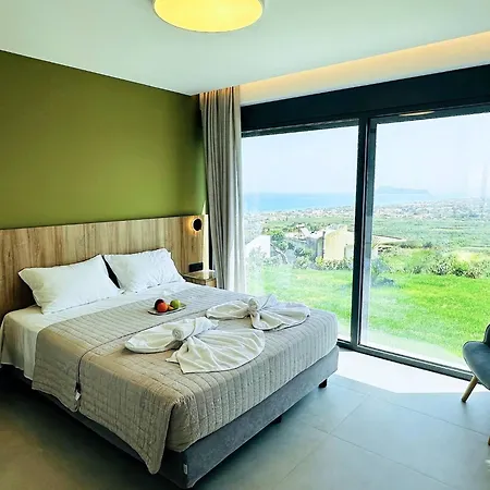 Willa Skyline Serenity 10 People 4bedroom 3ba, 3min To Maleme
